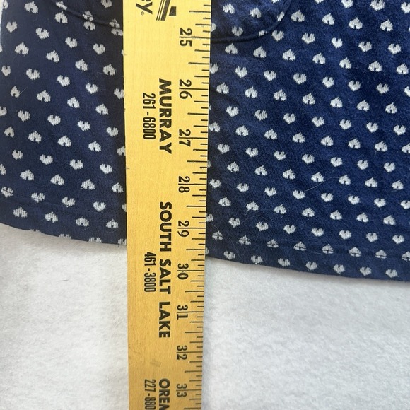 Vintage Miken Tunic Tank Top Large Blue Hearts Whimsy Layer Twee Sleeveless Y2k - Picture 8 of 10